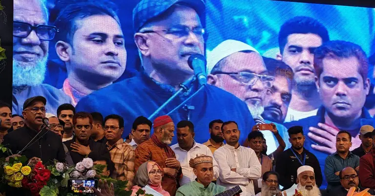 নির্বাচনি সমাবেশে মোয়াজ্জেম হোসেন আলাল